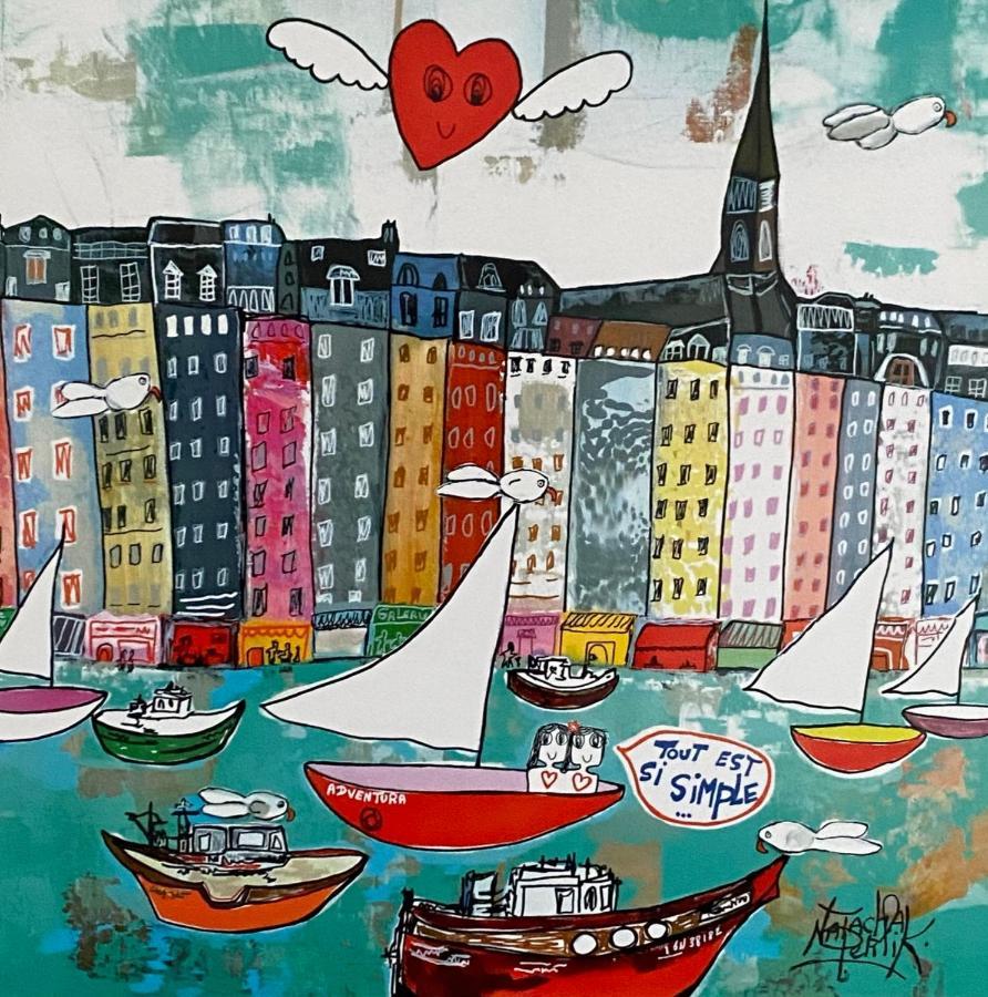 Privatunterkunft D'hotes Du Carre Des Arts Honfleur